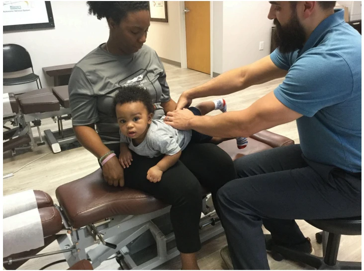 Chiropractor Roswell GA Steven Lako Baby Adjustment